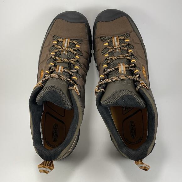 Keen Targhee EXP Waterproof Low Top Hiking Boots Mens Size 13 Brown Synthetic - Picture 5 of 9